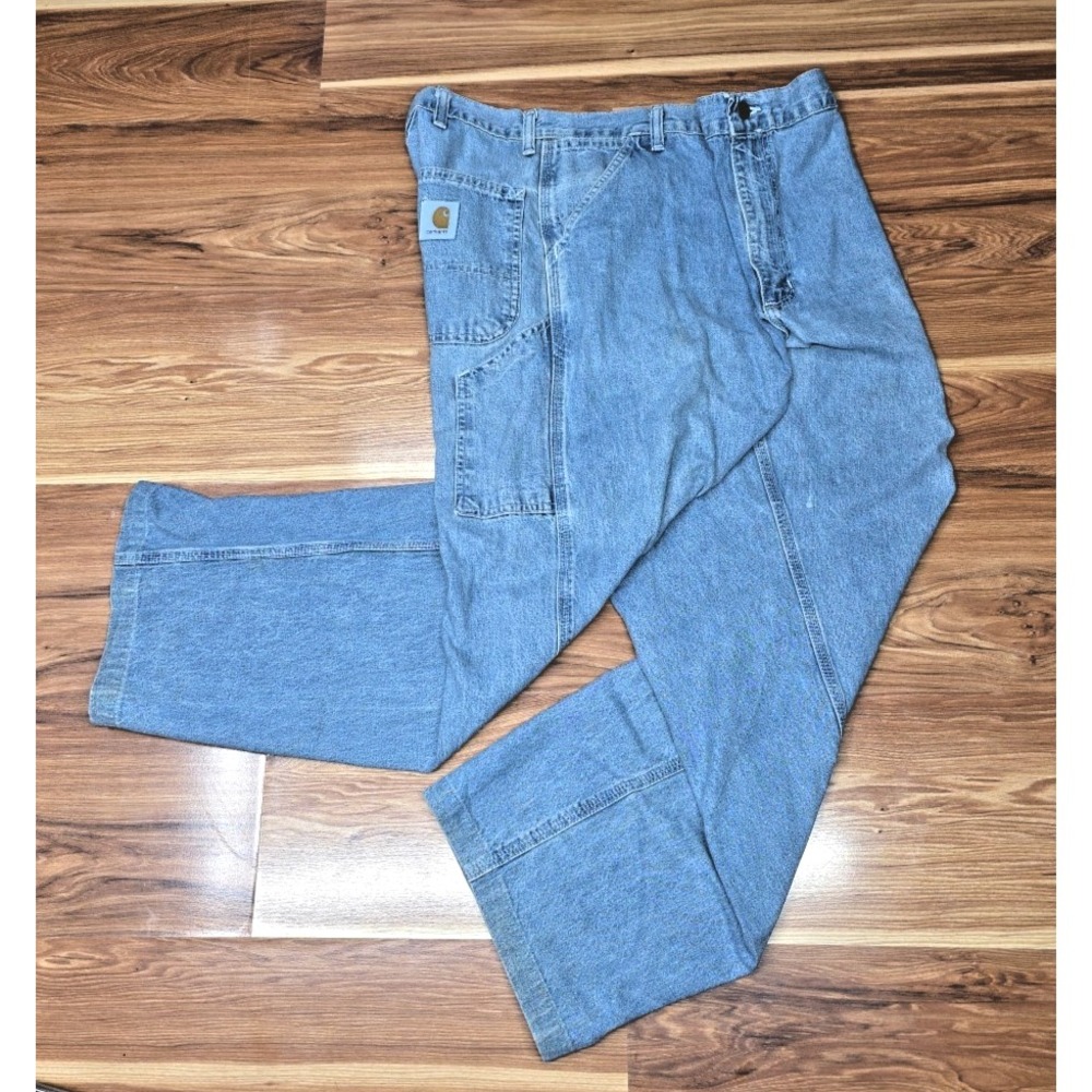 Vintage 90s Carhartt Carpenter Jeans Mens Size 39x28.5 Baggy Distressed Thrashed